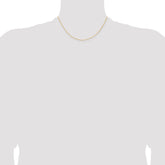 Sophia Jewelers 925 Sterling Silver Flash Gold Curb Chain Necklace 16 Polished Finish